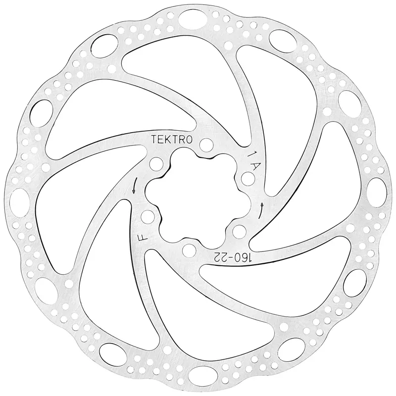 Tektro TR24 180mm Lyra Disk Rotor in Silver-1