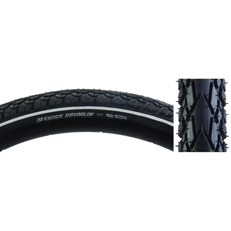 Kenda Drumlin Sport SRC/KS/60 80-psi E50 700x42c Wire Tire in Black