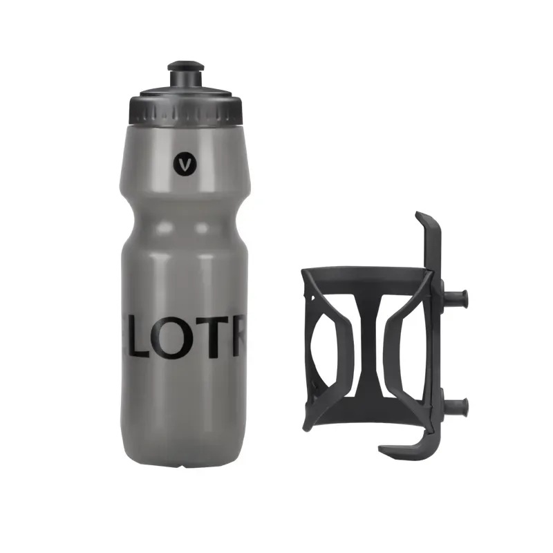 Velotric Water Bottle + Cage in Black
