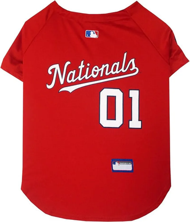 WASHINGTON NATIONALS PET JERSEY IN RED