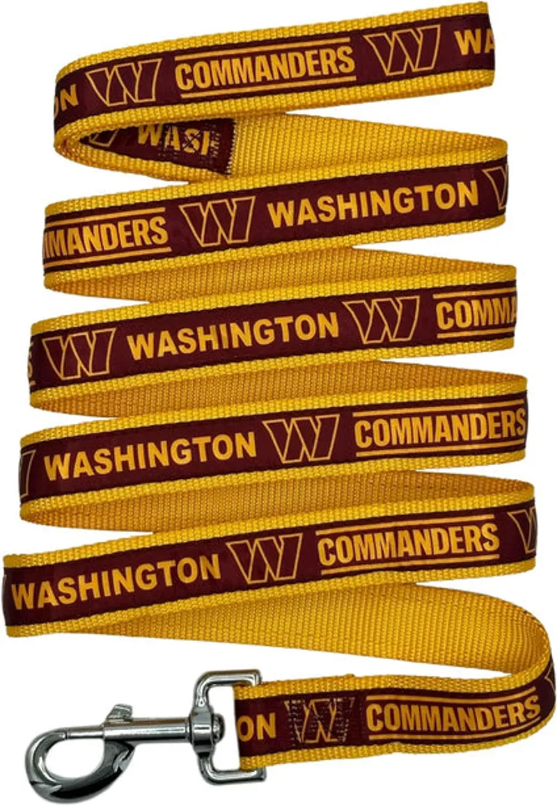 WASHINGTON COMMANDERS SATIN RIBBON LEASH IN RED
