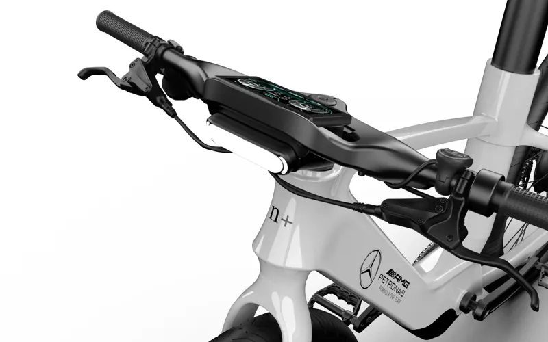 Mercedes-AMG F1 City Edition 250 Electric Bike in Silver and Helmet-7