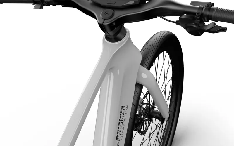 Mercedes-AMG F1 City Edition 250 Electric Bike in Silver and Helmet-9