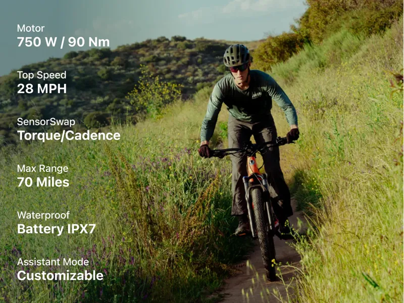 Velotric Summit 1 Large - Blue Electric Bike 750W Torque Cadence-4