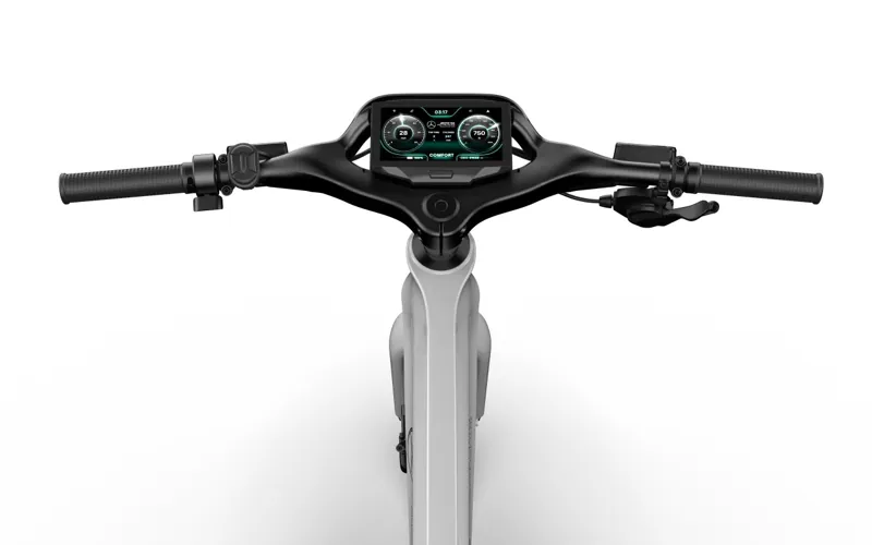 Mercedes-AMG F1 City Edition 250 Electric Bike in Silver and Helmet-11