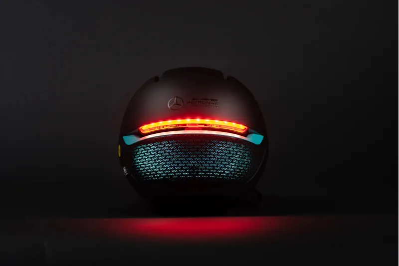 Mercedes-AMG F1 Team Track Edition 250 Electric Bike and Helmet in Black-8