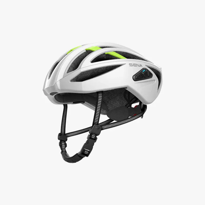 SENA R2X Road Alexa Built in Smart Cycling Helmet Matt White Medium