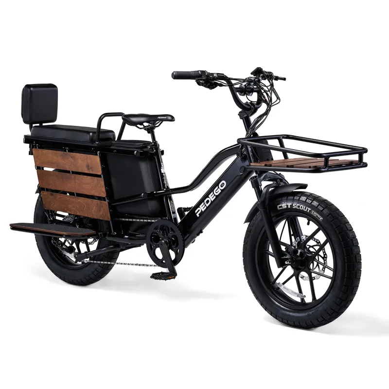 Pedego Cargo 749W Ebike Black with Mag Wheels 48V - 14Ah Battery-1