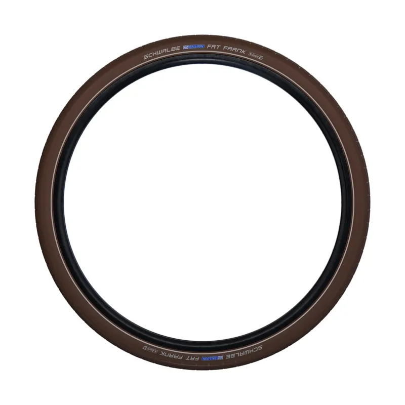 Brown Schwalbe Balloon Tire - Fat Frank HS 375 - 28 X 2.0 Brown-Reflex-1