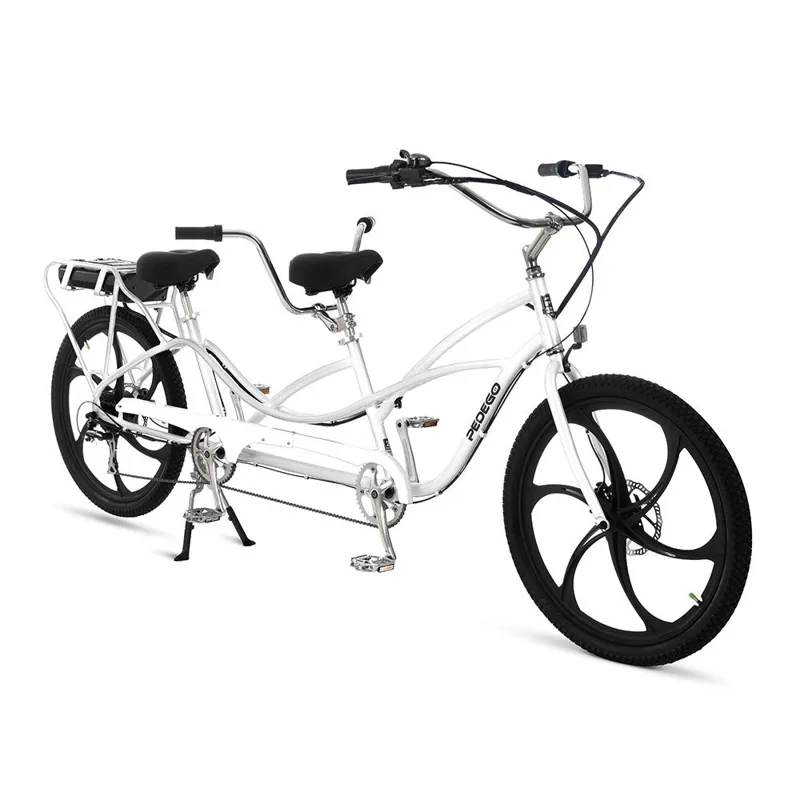 Tandem Pedego Electric Bicycle Built for Two with Mag Rims
