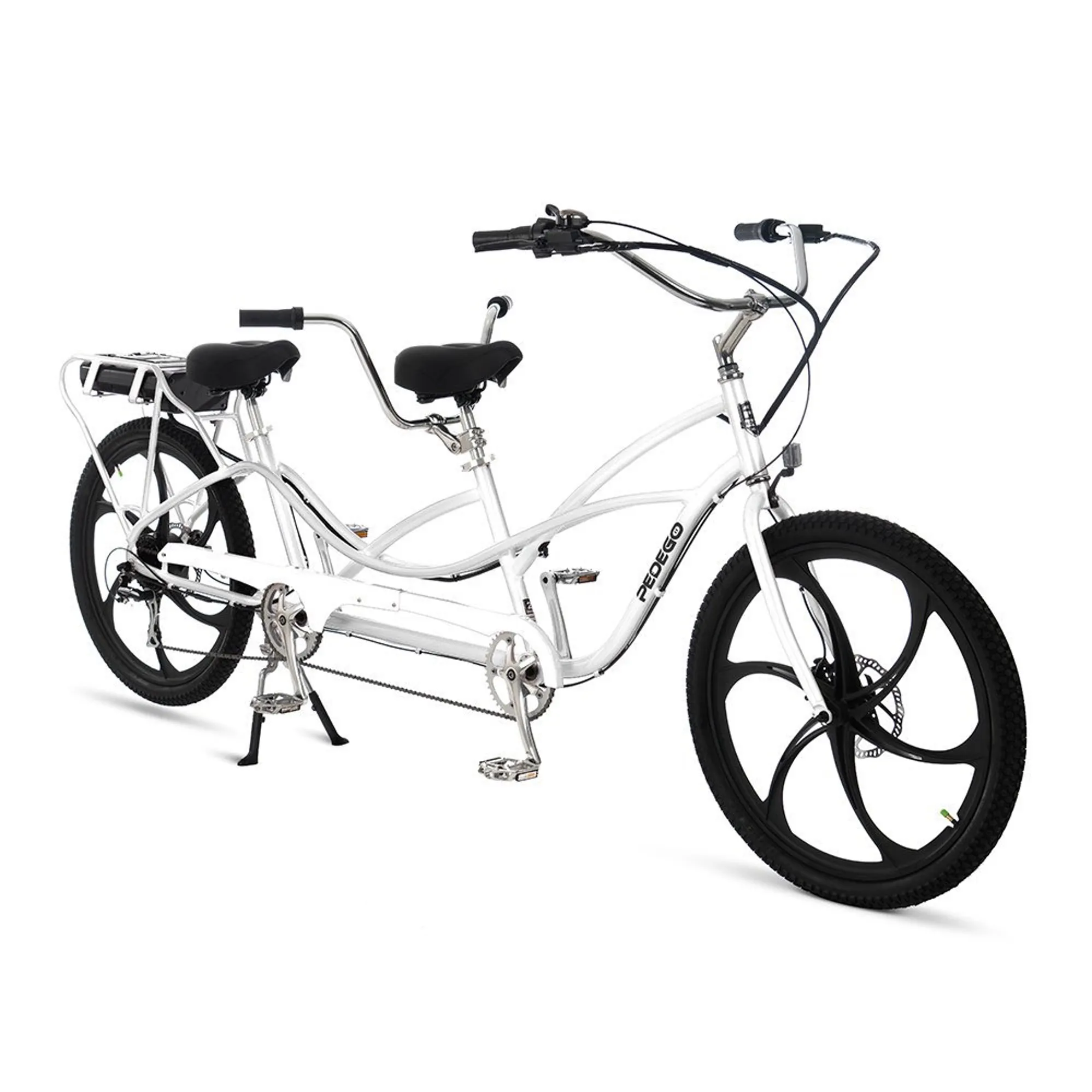 Tandem Pedego Electric Bicycle Built for Two with Mag Rims