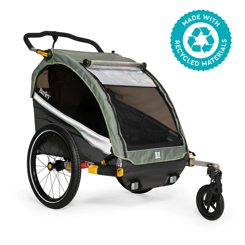 Burley D'Lite X Child Trailer - Double Sage Green 20