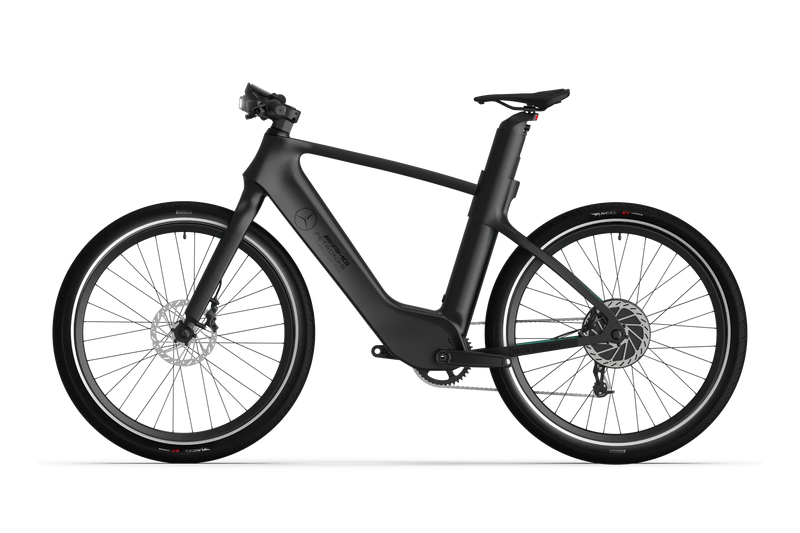 Mercedes-AMG F1 Team Track Edition 250 Electric Bike and Helmet in Black-4