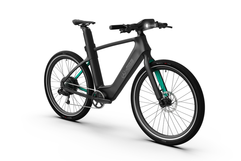 Mercedes-AMG F1 Team Track Edition 250 Electric Bike and Helmet in Black-3